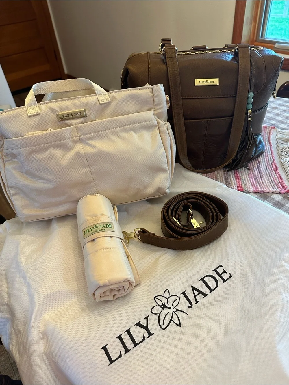 Lily Jade Shaylee Leather Diaper Bag